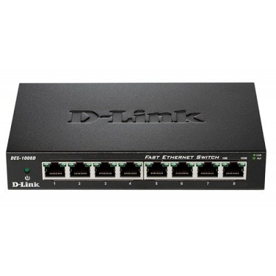 Коммутатор неуправляемый D-link DES-1008D/L2A Коммутатор неуправляемый D-link DES-1008D/L2A