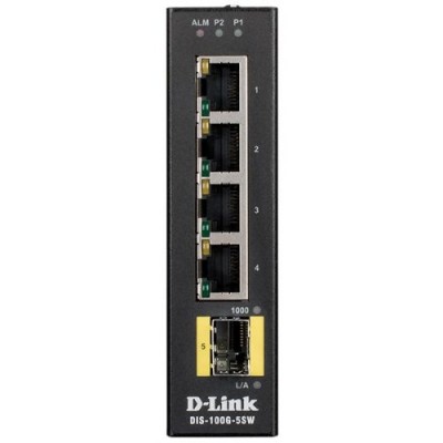Коммутатор промышленный неуправляемый D-link DIS-100G-5SW/A1A Коммутатор промышленный неуправляемый D-link DIS-100G-5SW/A1A