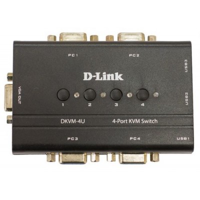 Переключатель KVM D-link DKVM-4U